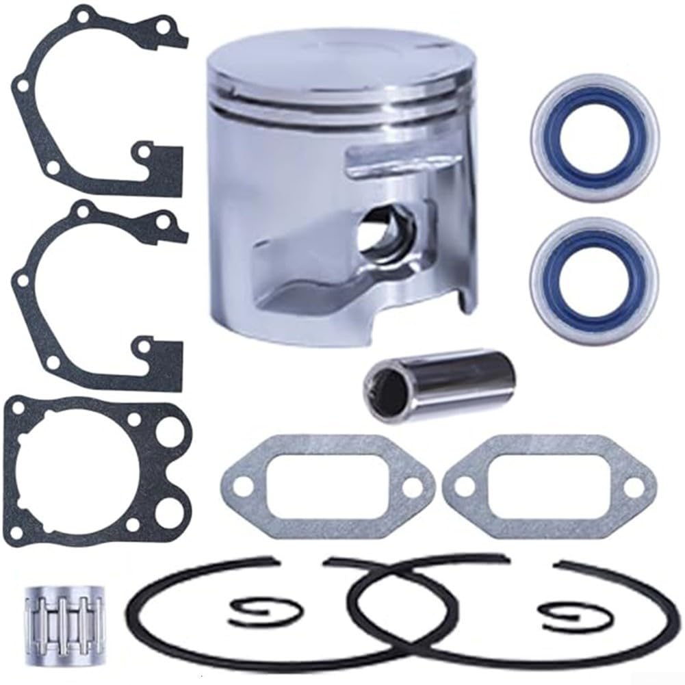 Gdfnmogo Kit de joints de segment de piston 51 mm avec roulement à aiguilles et joints d'huile pour scie à béton Husqvarna K750 K760 K770, remplace 506372401 506 37 24-01 506 37 24-02