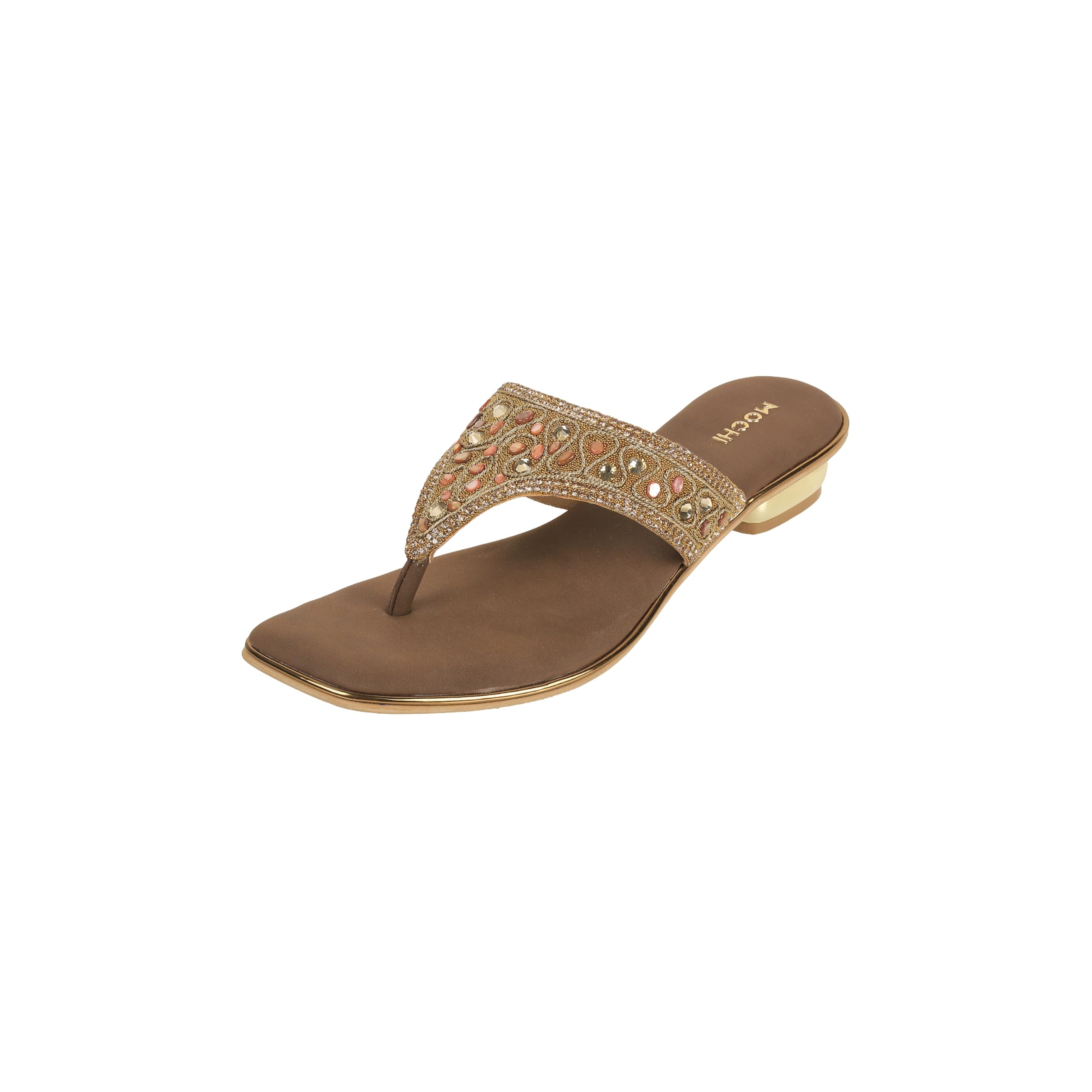 Women Synthetic Ethnic - Kolhapuris with Open closure and Sheet sole sole, Perfect for Sdard use-image-26