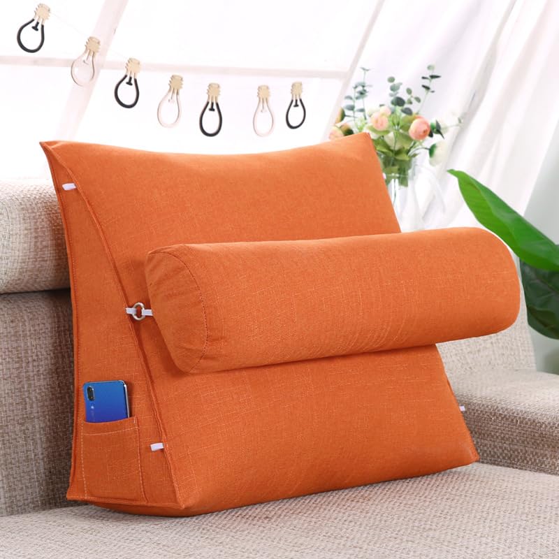 Cojín de lectura en cuña ajustable y almohada de cintura multiuso