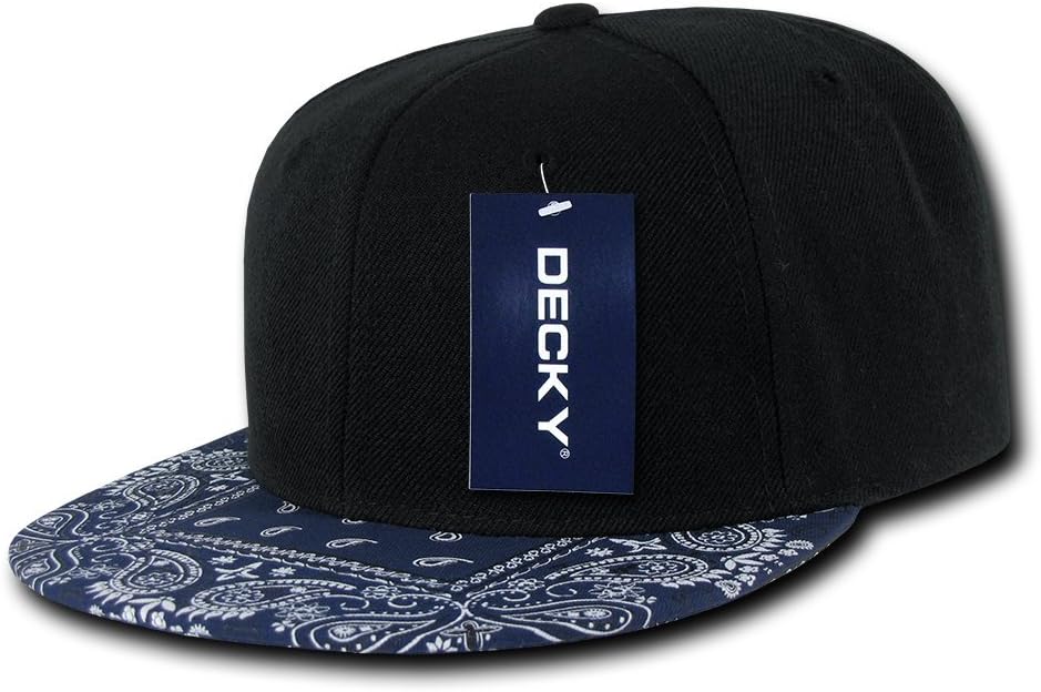 キャップ型ヘルメット 角ツバ ペイズリー ギャング デッキー バンダナ