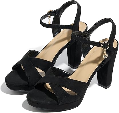Block Heeled Platform Sandals