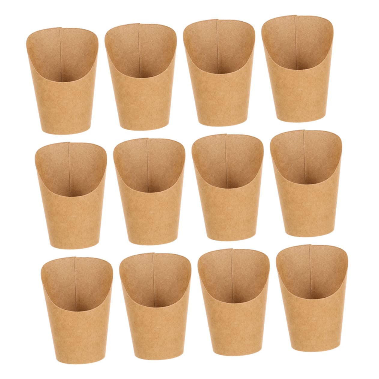 Mikinona Snack Box for French Fries 50pcs French Fry Holding Cups Appetizer Cups Charcuterie Cones Restaurant Supplies