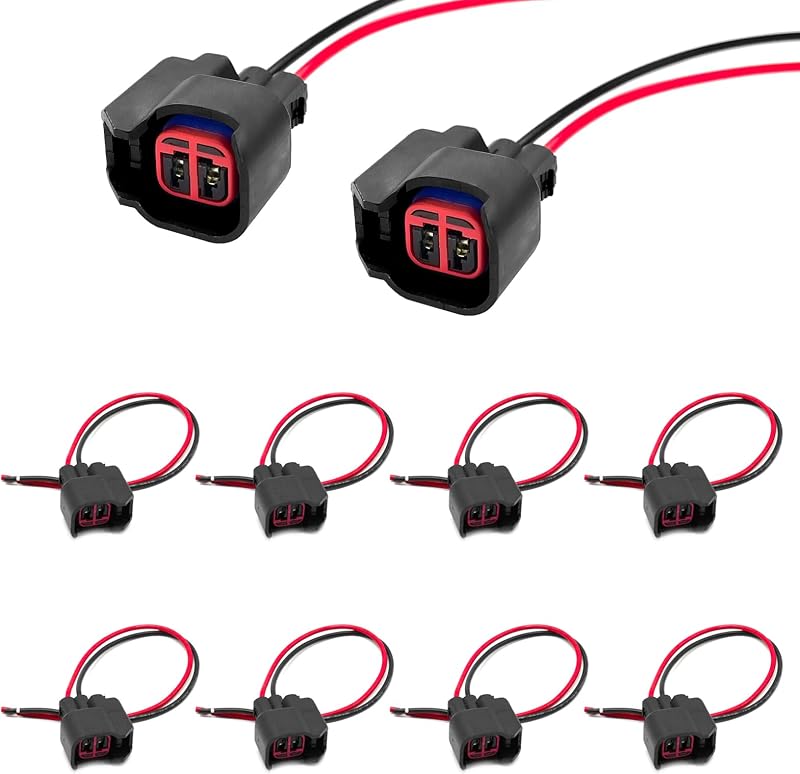 Conector Pigtail do Injetor de Combustível KUQUTIDY DIN – 8 unidades