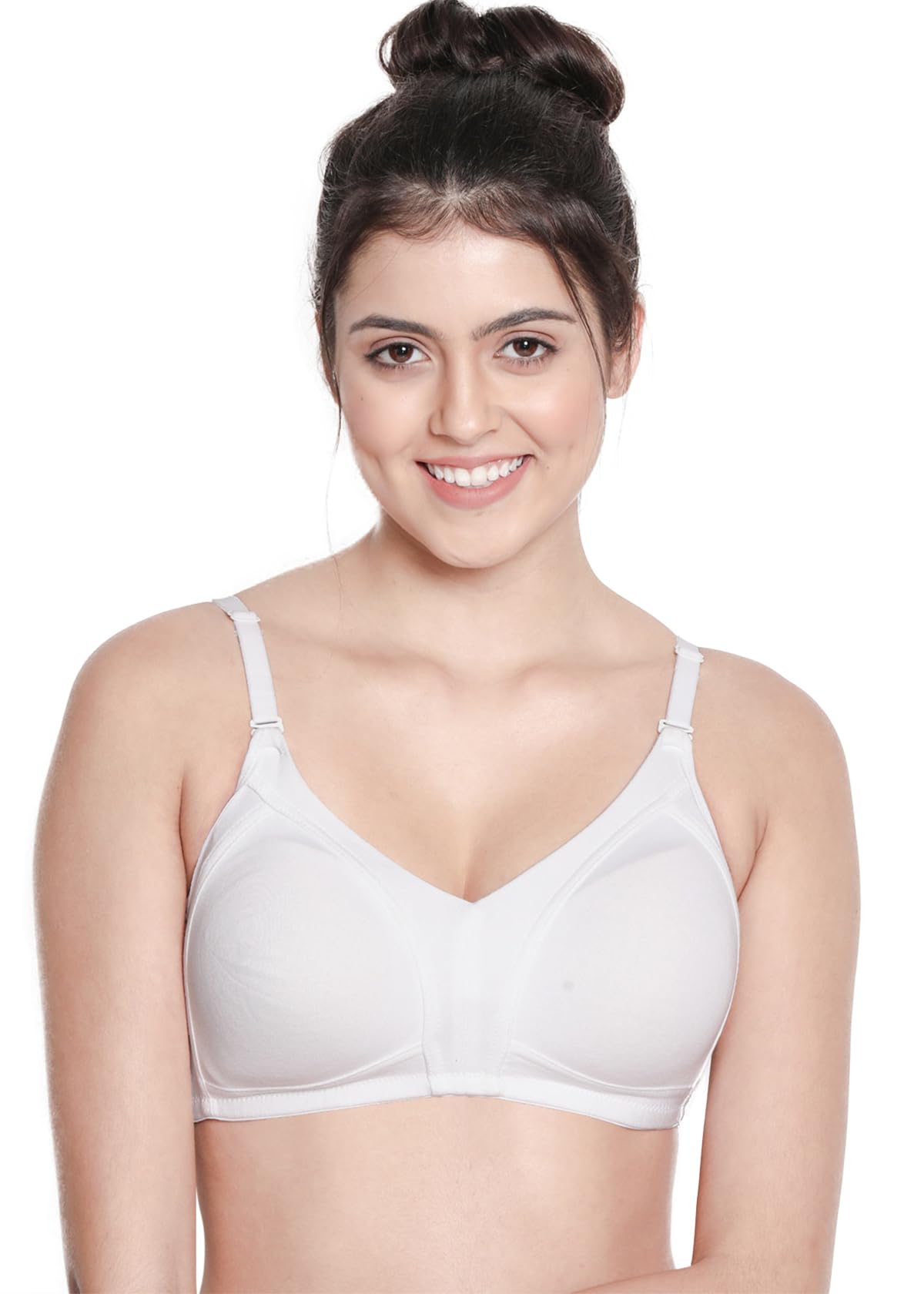 by Shyaway Women's Non Padded Wirefree M Frame Hi Support Minimiser Bra (Pack of 1)-image-1