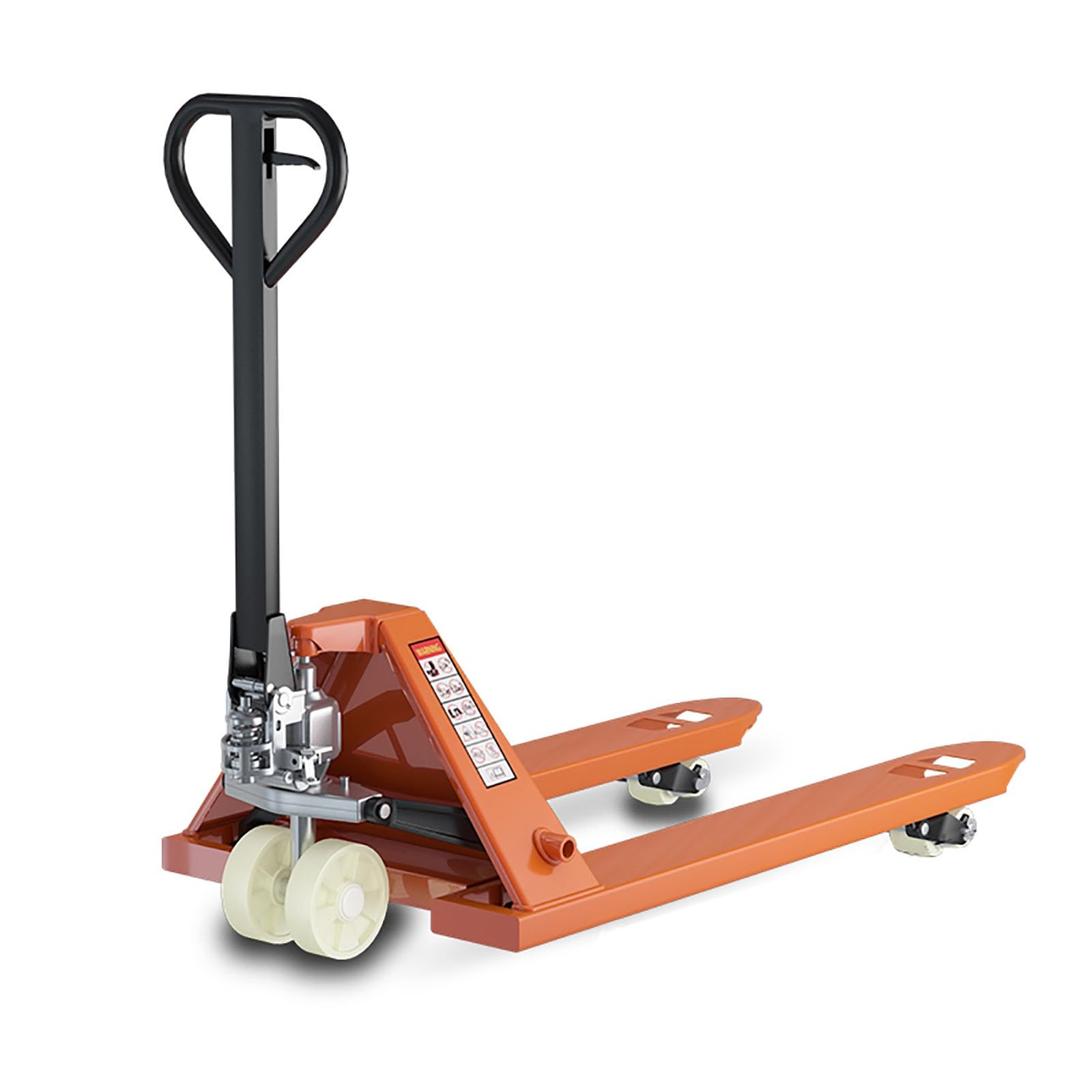 Hydraulic Pallet Lift, Fork Lifts with Nylon Wheels, Anti-Skid and Silent, Anti-Leak Hydraulic Cylinder, Steel Forklift Jack, Industrial Handling Tool (Load Bearing 2T)(47.2x27.0 in/120x68.5 cm)