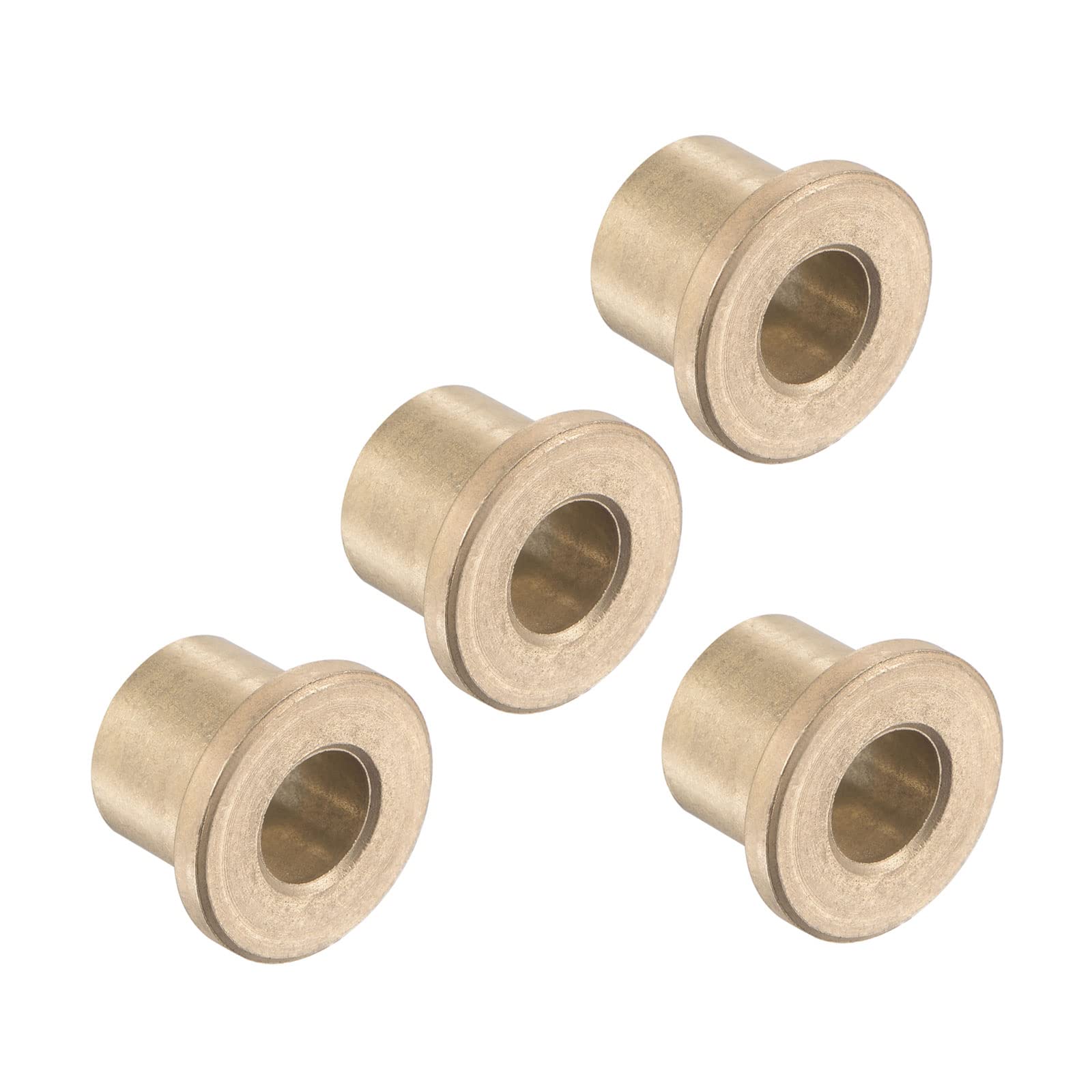 Cuscinetti A Manicotto Flangiato Bronzo Sinterizzato - 2pz, 8x12x10mm, Per Applicazioni Industriali