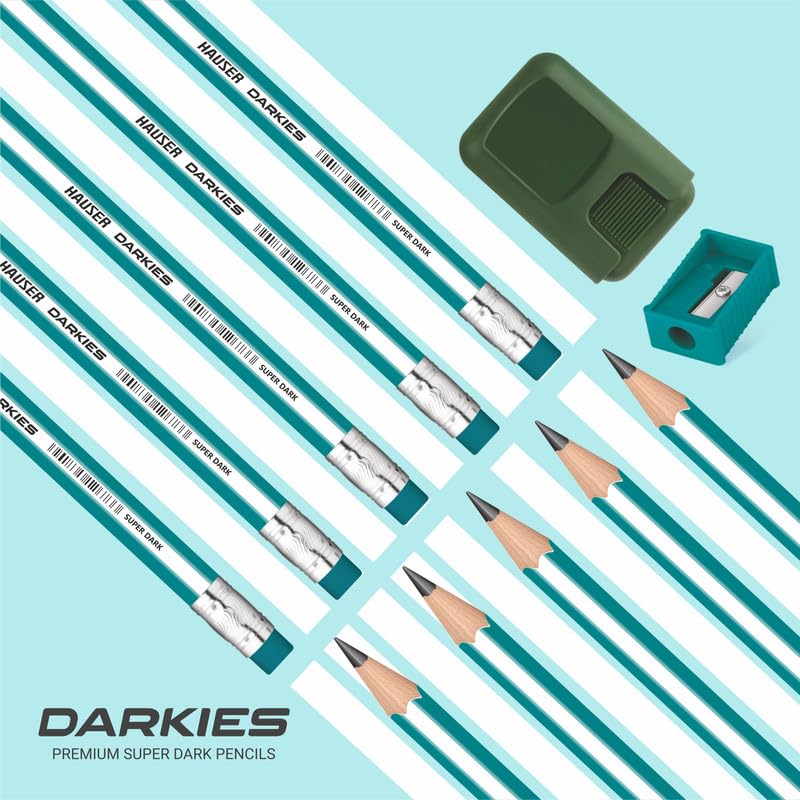 Image of HAUSER ARTZ Dark Pencils Set 20 Pcs Multicolor Pencils | Extra Dark Lead for Smooth Writing | Ideal for Kids School Use & Drawing
