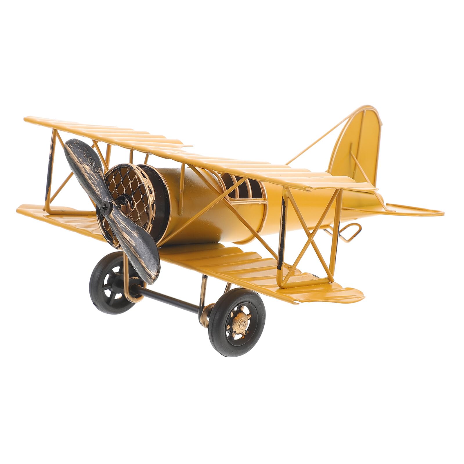 Ornement avion vintage pour salon et café ambiance rétro métal