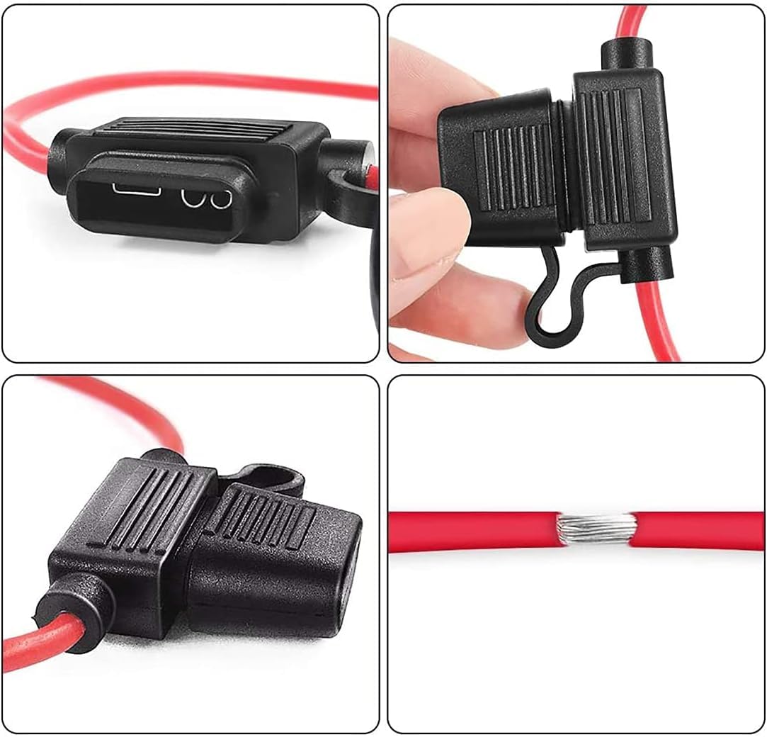 In-Line Standaard Blade Zekeringhouder met 6 zekeringen 12V 30A Auto Automotive