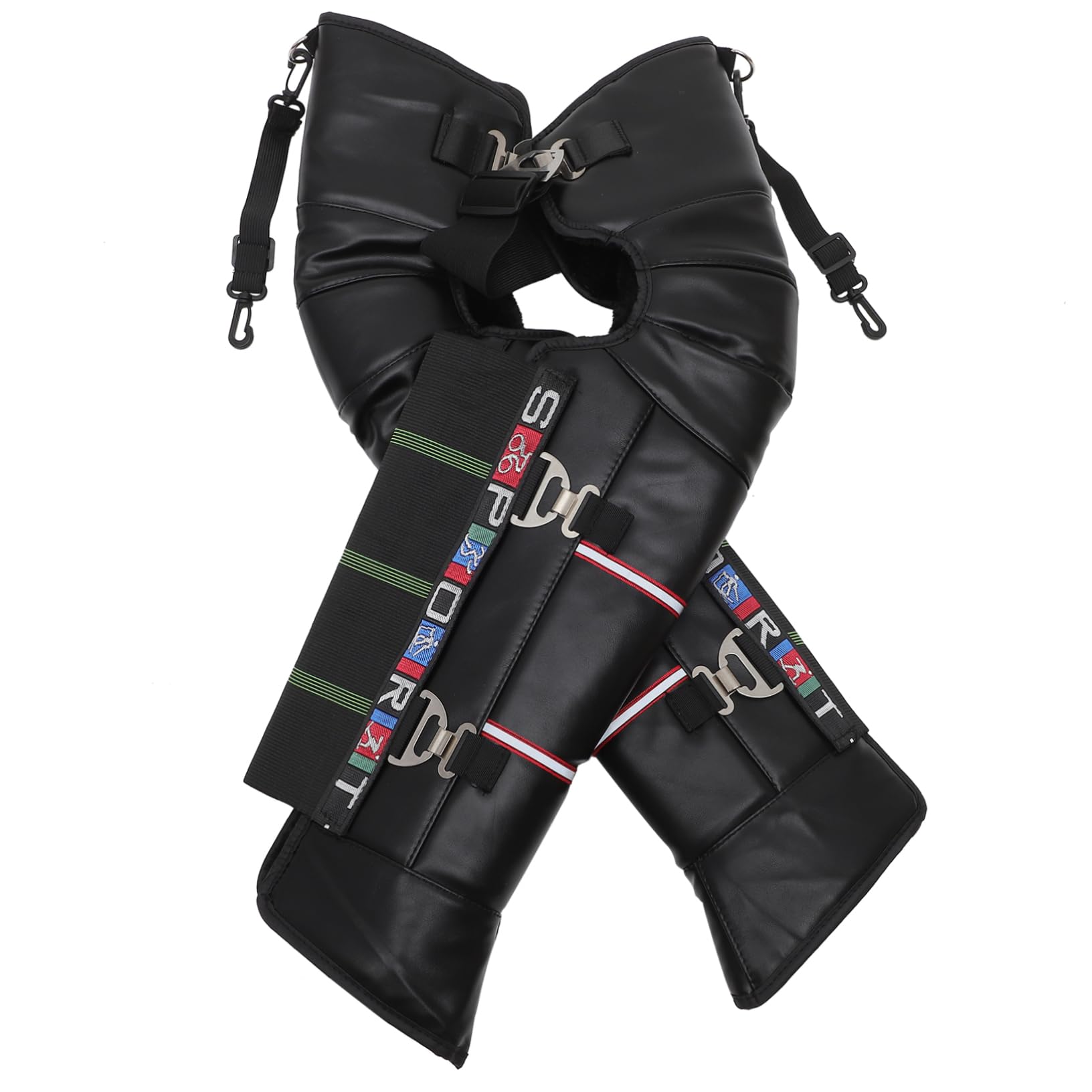 FOMIYES Knee Guard Stainless Steel Buckle Patella Knee Brace for Motorcycle Warm Leg Protect