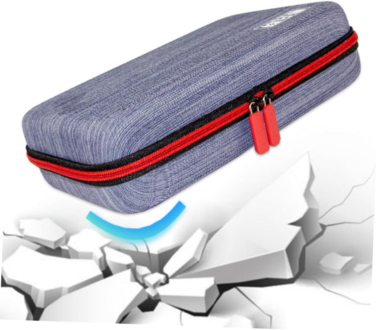 Electronic Accessory Storage Pouch Cable Organizer for Travel Durable Tech Organizer for Cords Chargers and Digital Devices Grey Blue