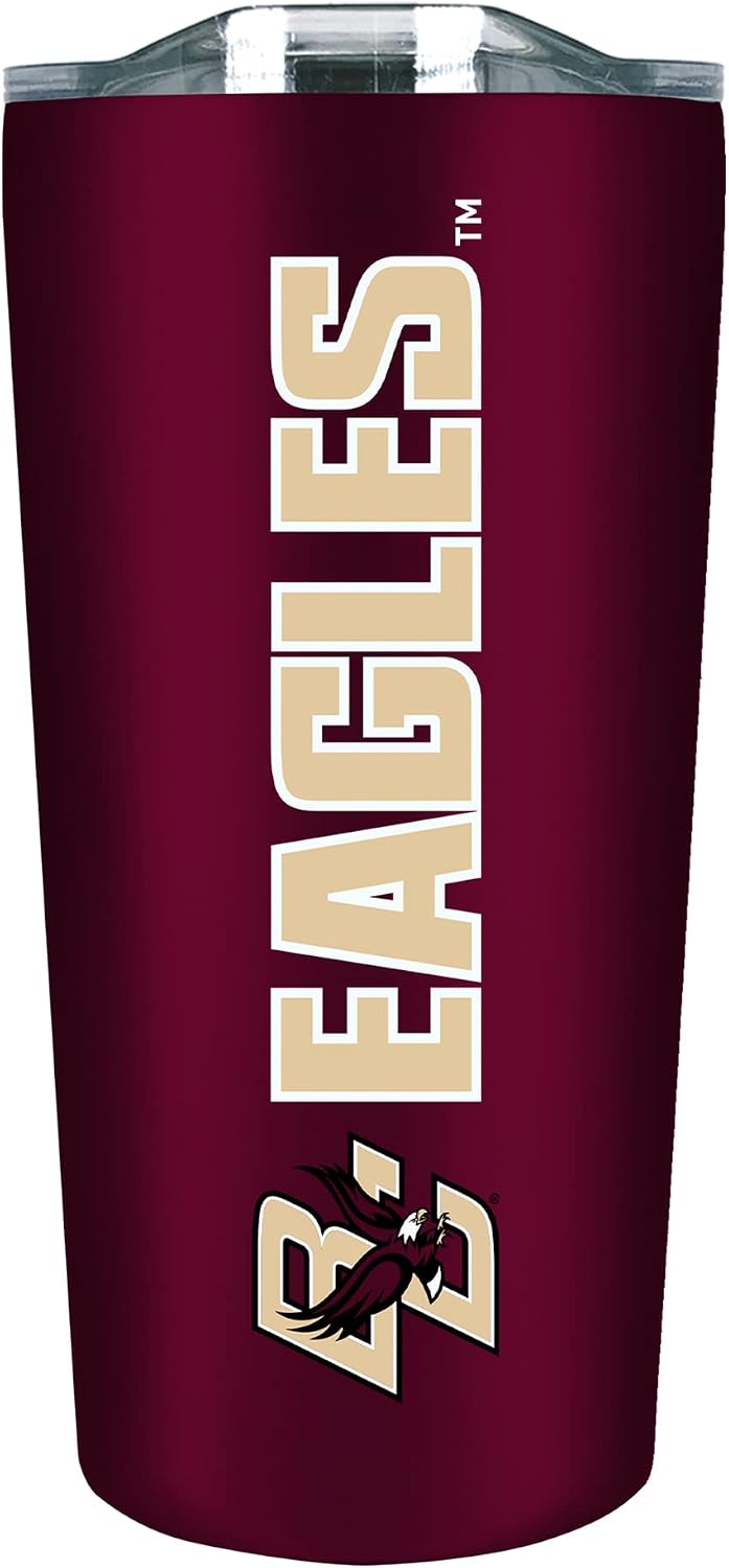 Boston College Double Walled Soft Touch Tumbler, Design-1 - Burgundy