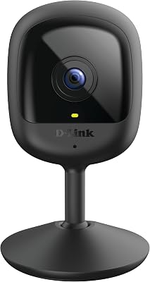 D-Link DCS-6100LHV2 Videocamera mydlink Wi-Fi Full HD compatta, 1080p, visione notturna, SD/cloud, rilevamento di suoni/movimento, accesso remoto, compatibile con Amazon Alexa e Google Assistant