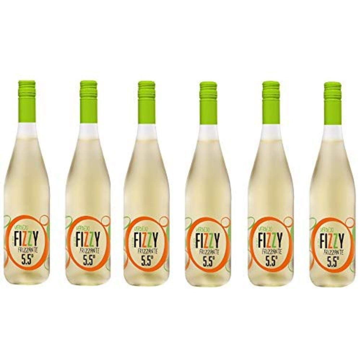 Fizzy Frizzante Verdejo - Vino Espumoso - Caja de 6 Botellas x 750 ml