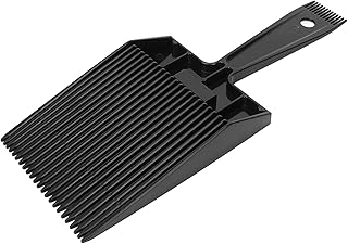 Pente de topo plano para barbeiro, uso conveniente Pente de cabelo com guia de topo plano leve para barbearia para barbeiro