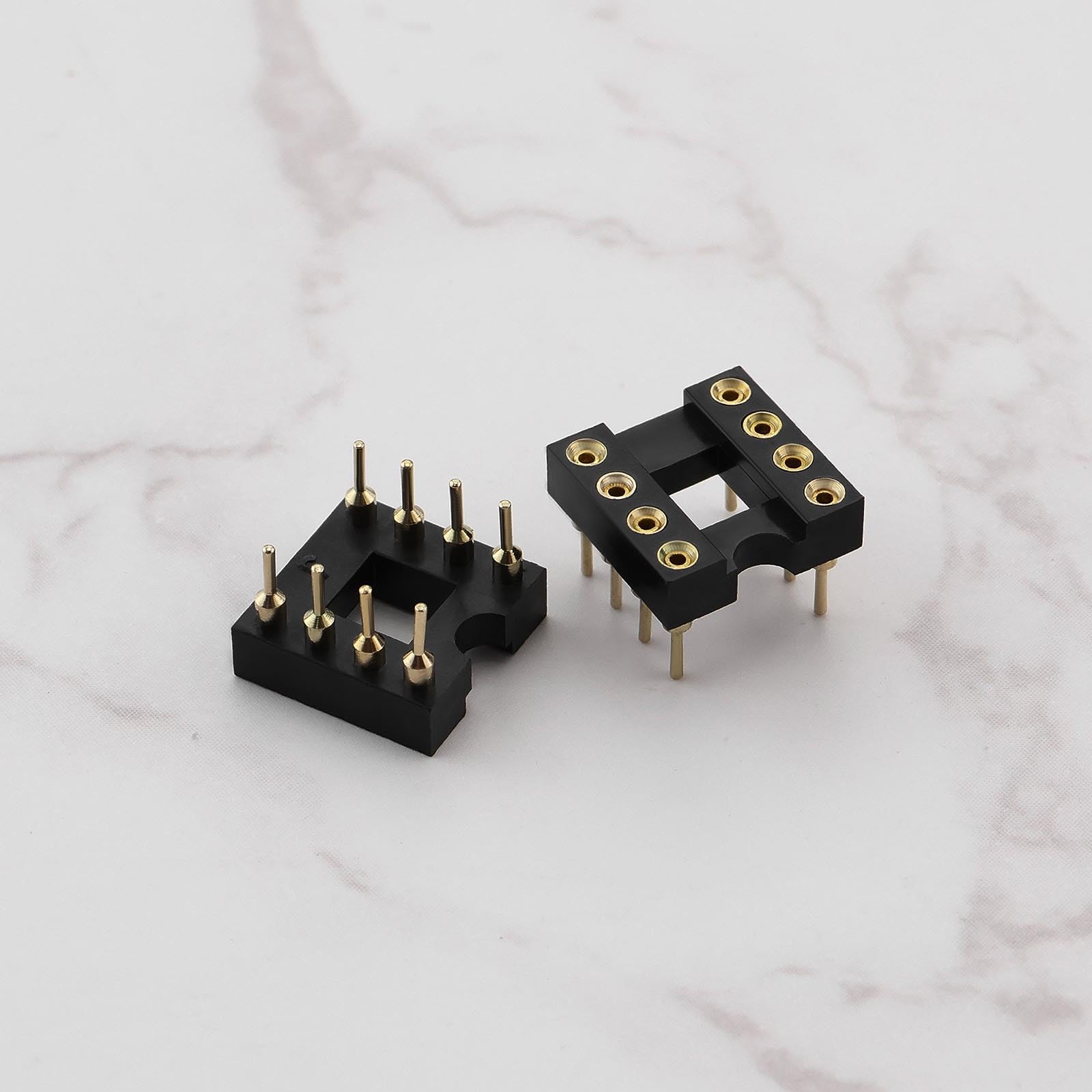 2.54mm Conector De Pines 8 Conector DIP De ángulo Recto Para PCB