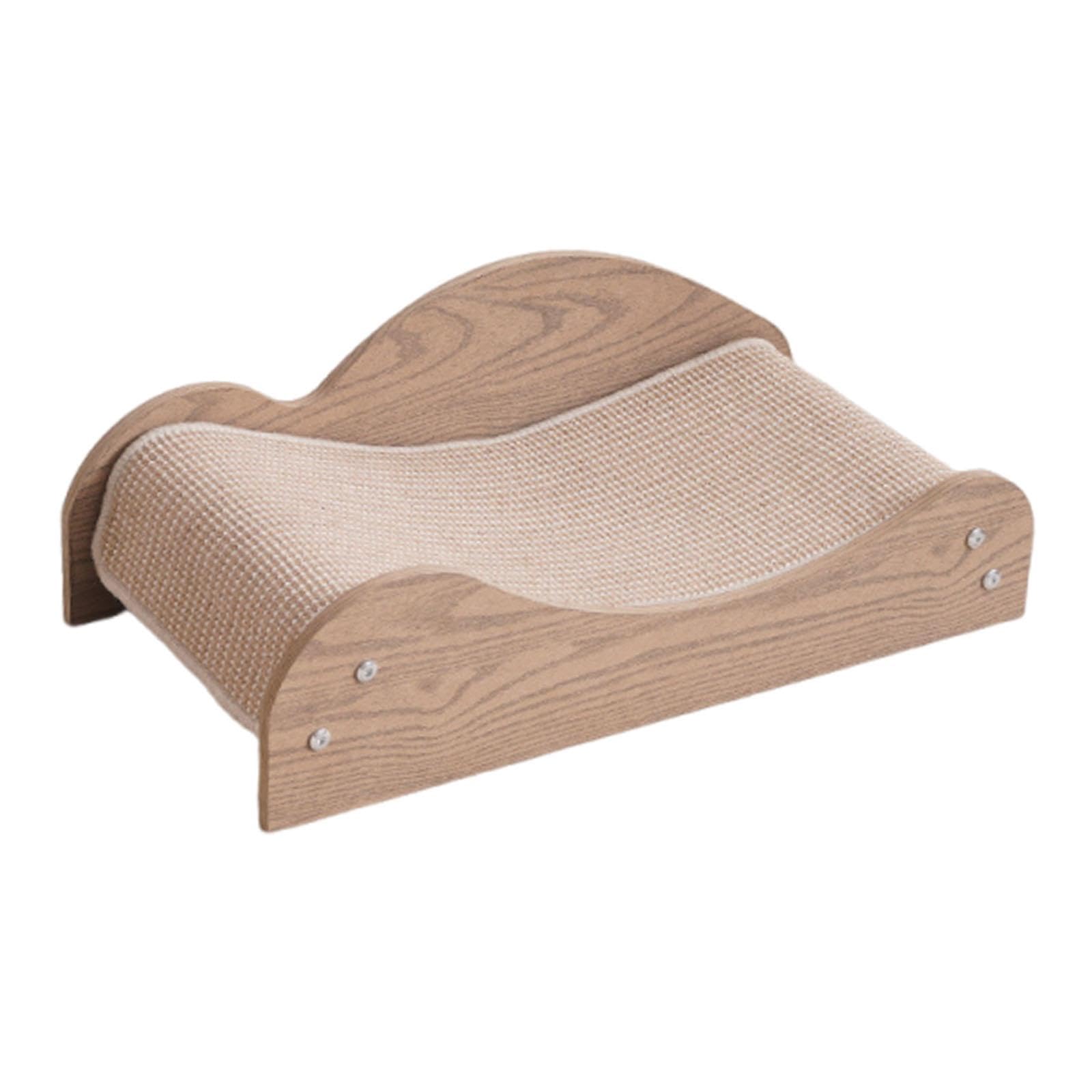 Kratzbrett für Katzen Katzenkratzpad Interaktives Kratzspielzeug Möbelzubehör Aus Robustem Holz Komfortable Liegefläche Vielseitig für Schlafplatz Woh, Style A