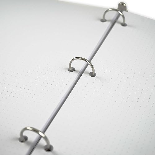 Miniatura 4 de Papel de cuadrícula de puntos, tamaño carta, 3 agujeros perforados (agujeros grandes), 200 hojas400 páginas, 120 GSM, 8.5 x 11 pulgadas, blanco,