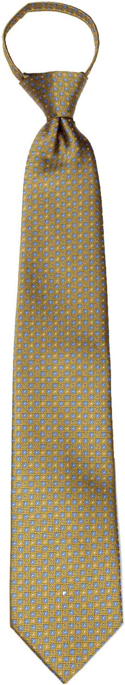 Basilio ZIP-12802 - メンズパターン プレメイド メンズ ジッパーネクタイ