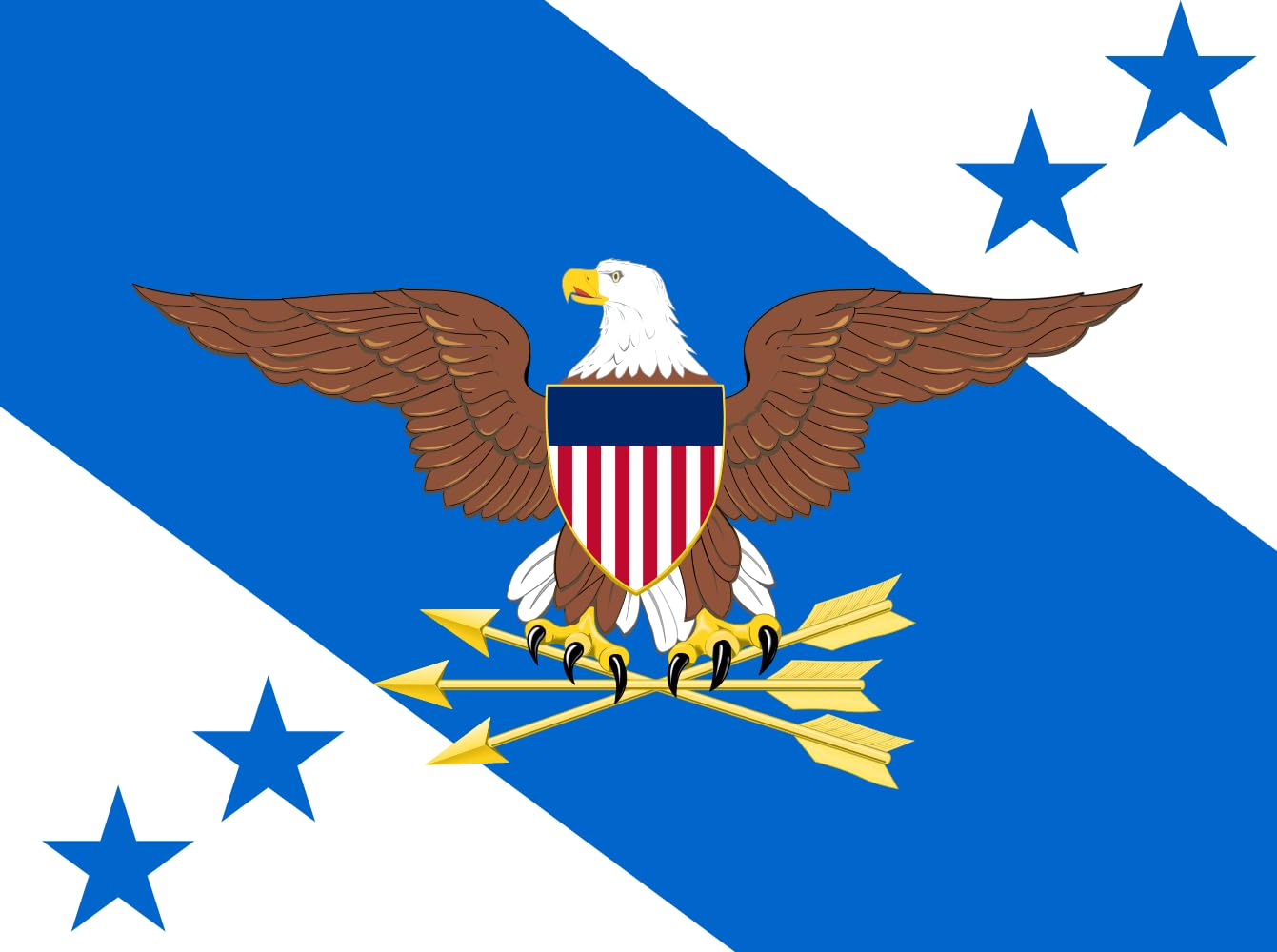 Drapeau Large Vice Chairman of the Joint Chiefs of Staff pavillon militaire américain