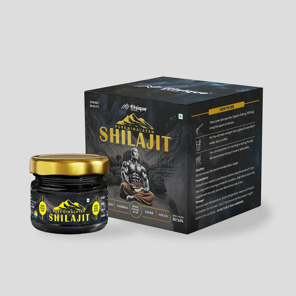 Fitsique Nutrition Himalayan Shilajit 20G Pure Resin (B0CQHSJLJG) Amazon Price History, Amazon Price Tracker