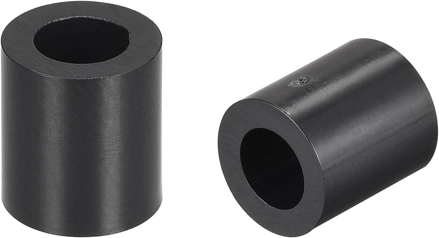 sourcing map ABS Round Spacer Washer ID 4.2mm OD 7mm L 8mm Plastic Standoff for 3D Printer TV Wall Mounting Electrical Outlet - Image 5