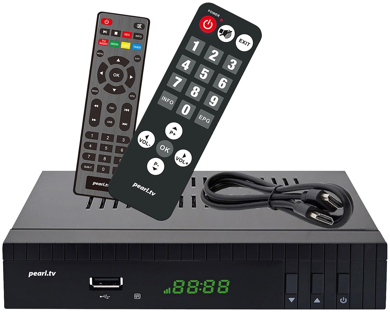 auvisio TV Receiver: HD-SAT-Receiver, DVB-S/S2, Free-to-Air-Empfang, H.265, HDMI, SCART (HD Satreceiver, TV-Sat, Aufnahme)