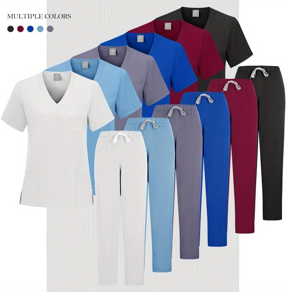 Nurses Working Uniforms Beauty Salons Men's Work Clothes Oral Hospital Short-sleeved Straight Pants Two-piece Set