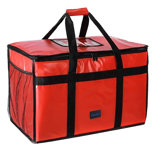 cherrboll Insulated Food Delivery Bag -23"x14"x15", Premium Large Commercial Catering