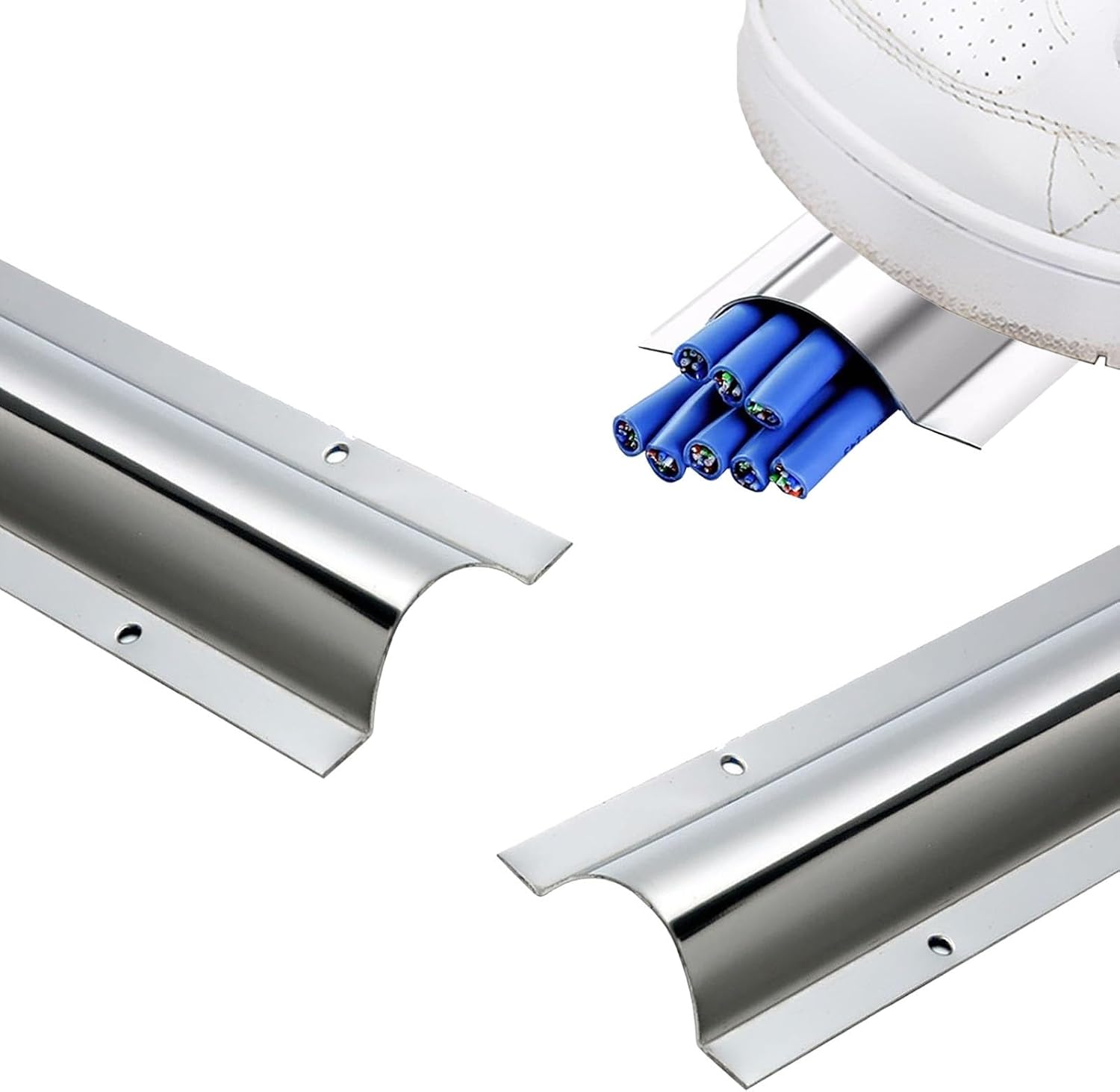 Canaleta para cables acero inoxidable 1.6 pulg ancho 2 pcs