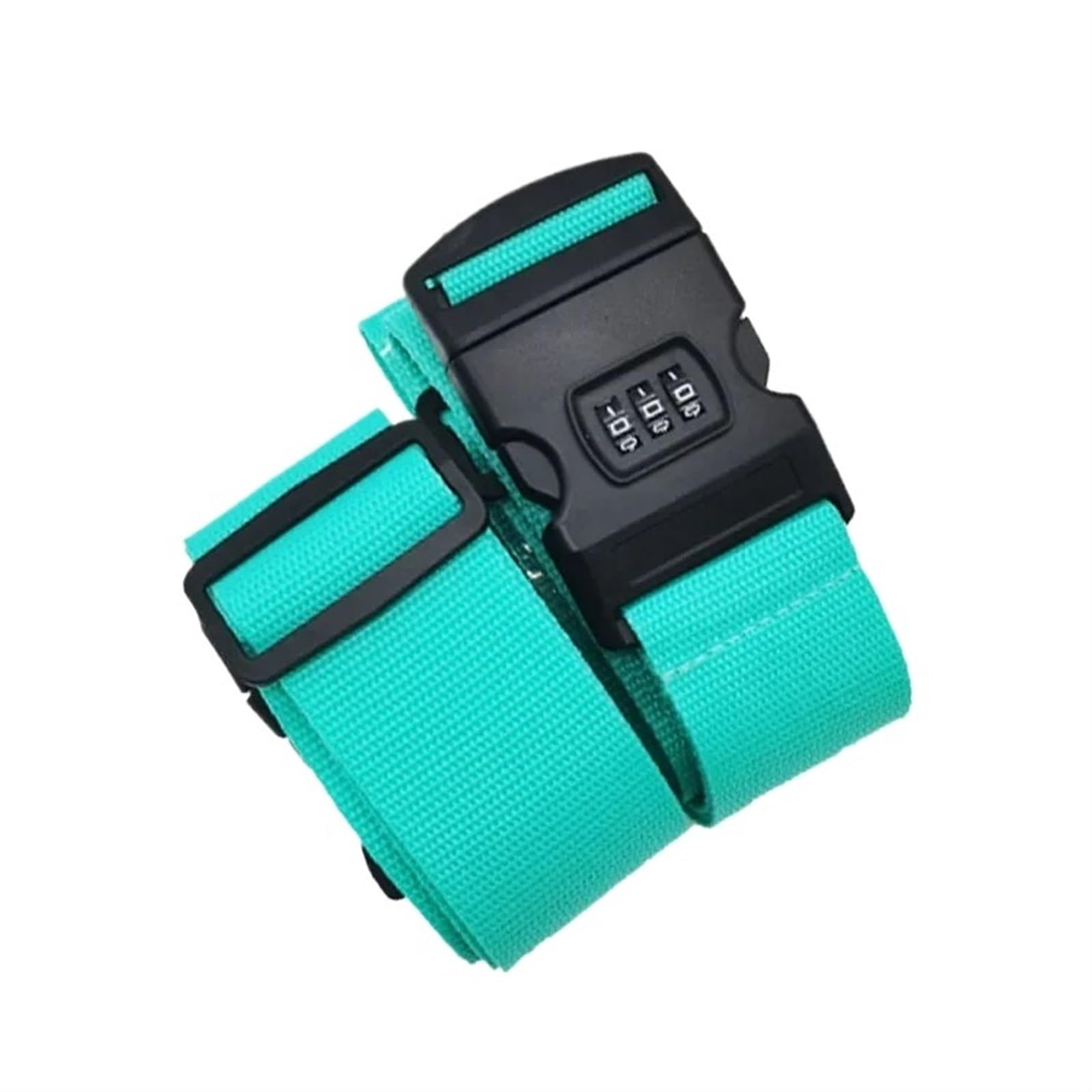 cinghie per bagagli Cinghie for bagagli, cinghie for valigie, for imballaggio incrociate, lucchetto con password, fisse, accessori(Green with lock)