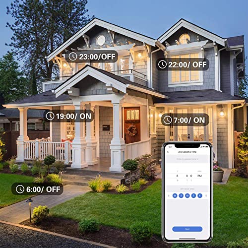 Sunthin Smart Outdoor Dimmer For String Lights, Wifi Smart Dimmer Plug Works With Alexa And Google Assistant, Ip44 Waterproof Outdoor Light Dimmer With Max Power 350W For Incandescent, 150W For Led #TOP7