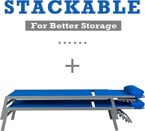 Miniatura 7 de Kozyard Wilson - Juego de tumbona de textileno de 3 piezas con mesa auxiliar para exteriores, respaldo ajustable y almohada para patio, jardín,