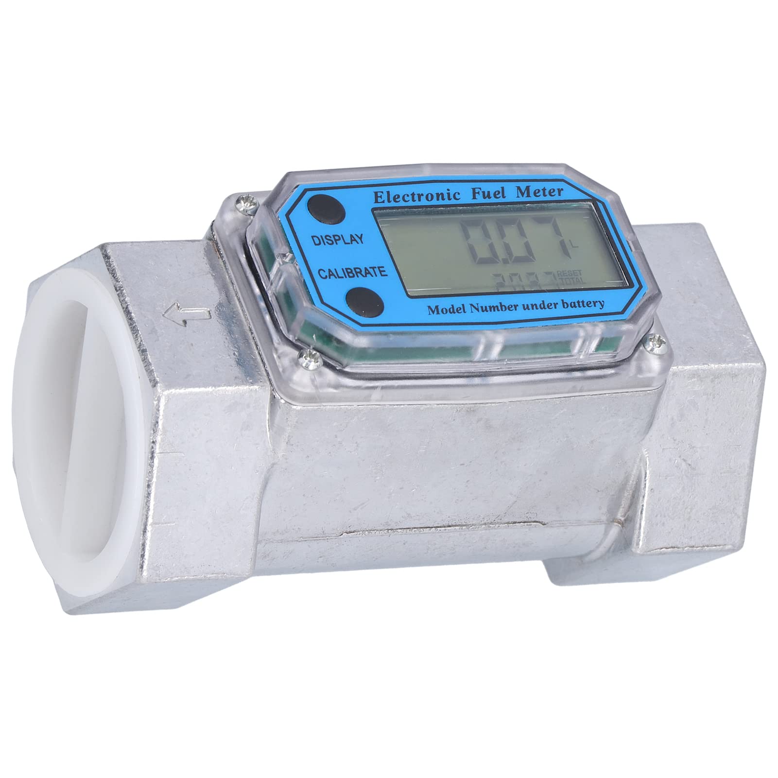 Medidor de Flujo de Turbina de 2 Pulgadas, 35 a 200 L/min Medidor de Flujo de Aceite de Gas de Agua Líquida de Combustible Digital Electrónico 2.3V‑3.3V LLW‑50