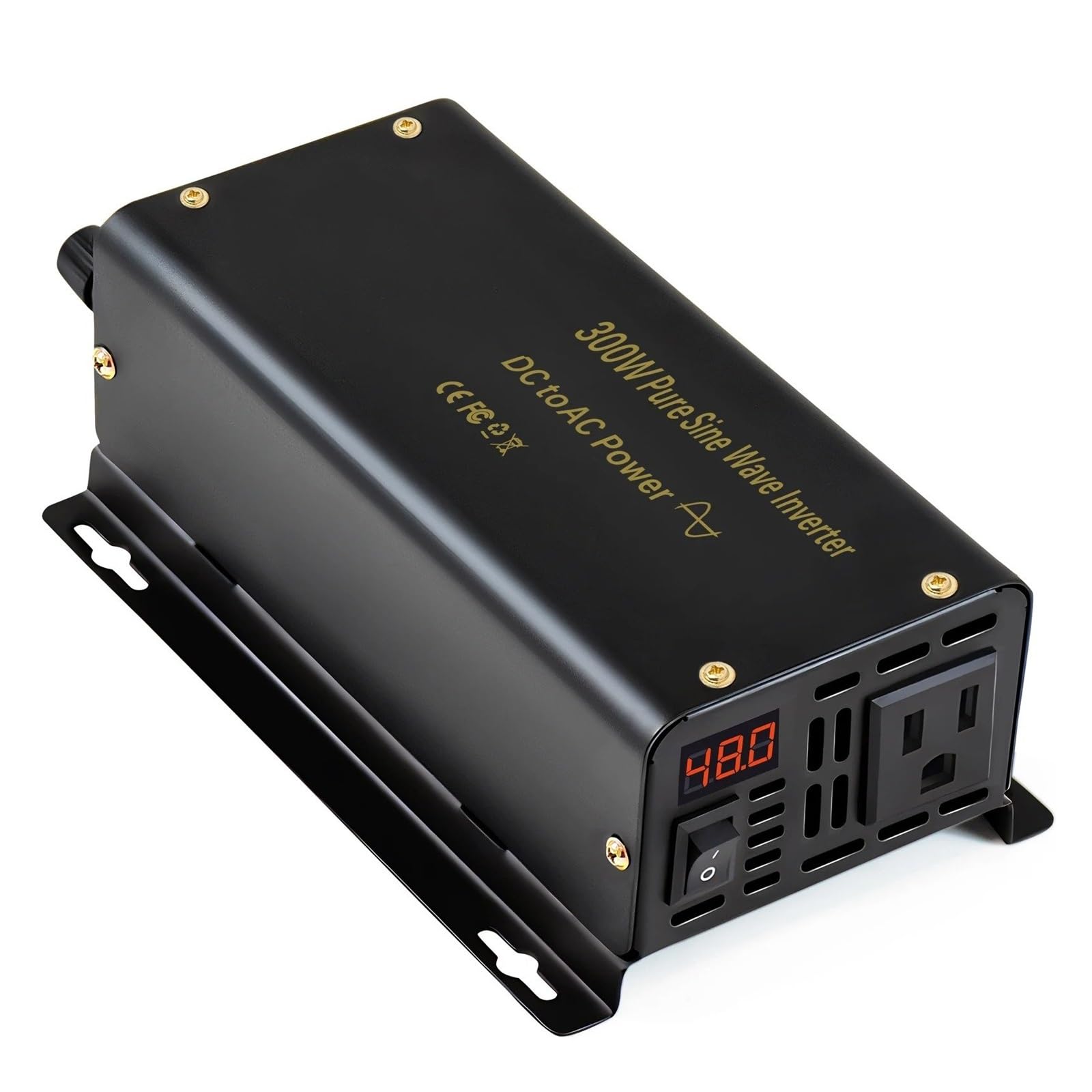 Convertitore Tensione Inverter Potenza A Onda Sinusoidale Pura 300W 24V 220V Pannello Solare Generatore Convertitore 12V/36V/48V/72V/96 CC A 100V/110V/120V/230V/240V CA(100V,AU,24V)