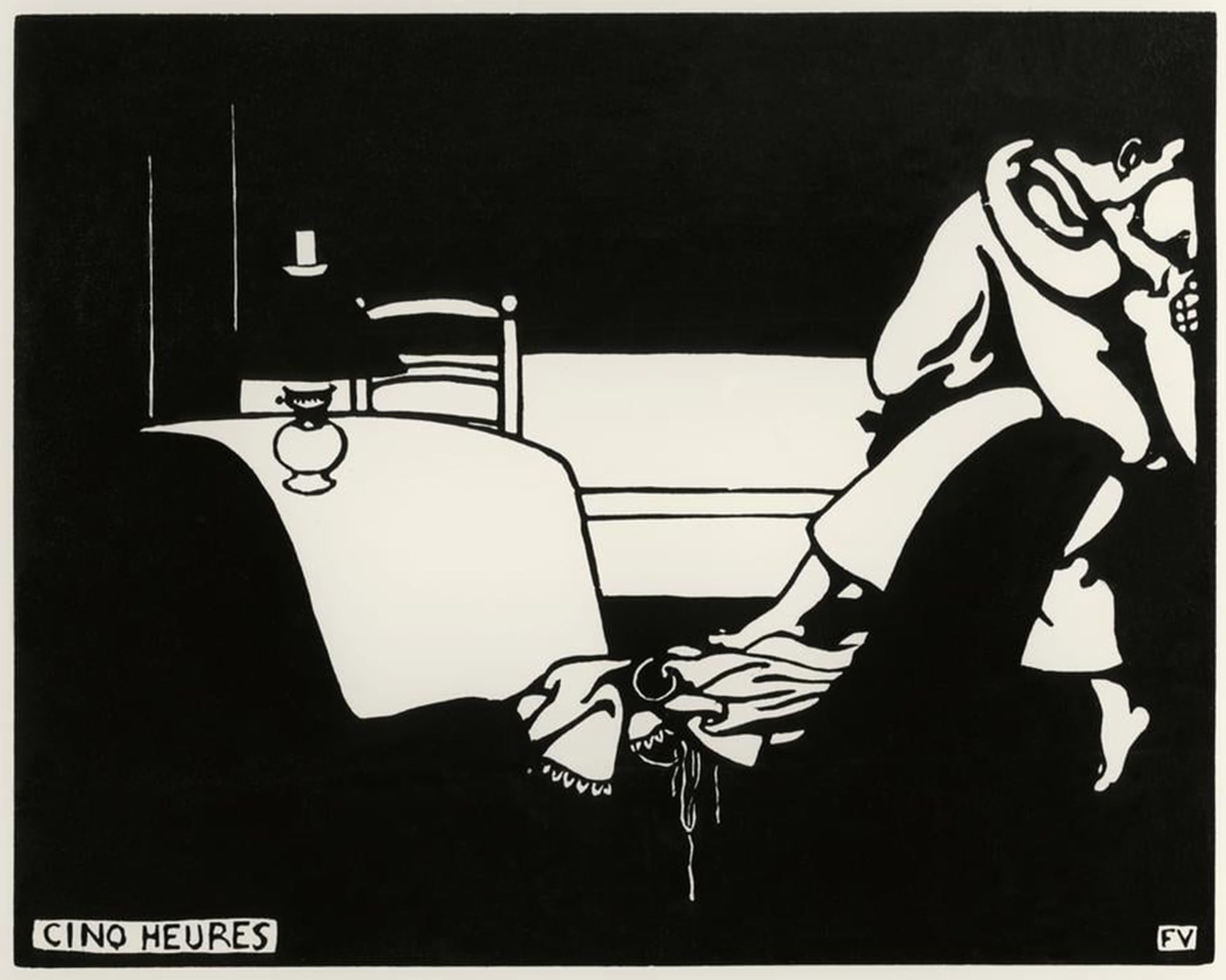 Cinq Heures Félix Vallotton Poster Grand Format Toile Rénovation Murale - 5
