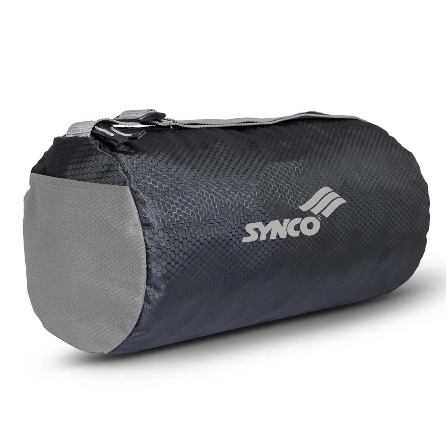 Casual Gym Bag | All in One Multipurpose | 17 L Small Cargopack | Fitness Gymsack | Adjustable Shoulder Pack with Side Pocket | Sports & Travel Duffel | Water Resistant | Unisex (Black)-image-23