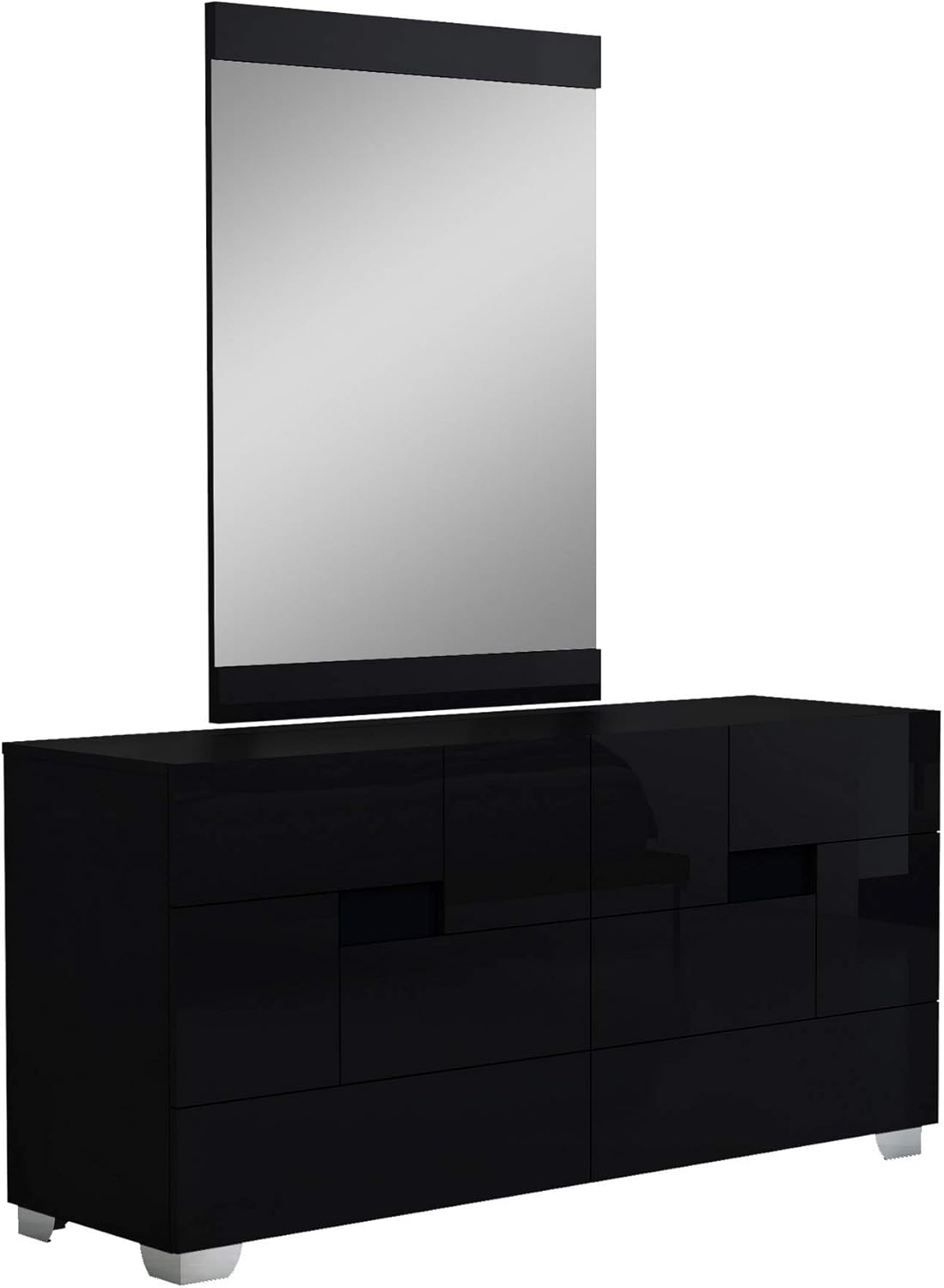 30" Superb Black High Gloss Dresser Home & Kitchen