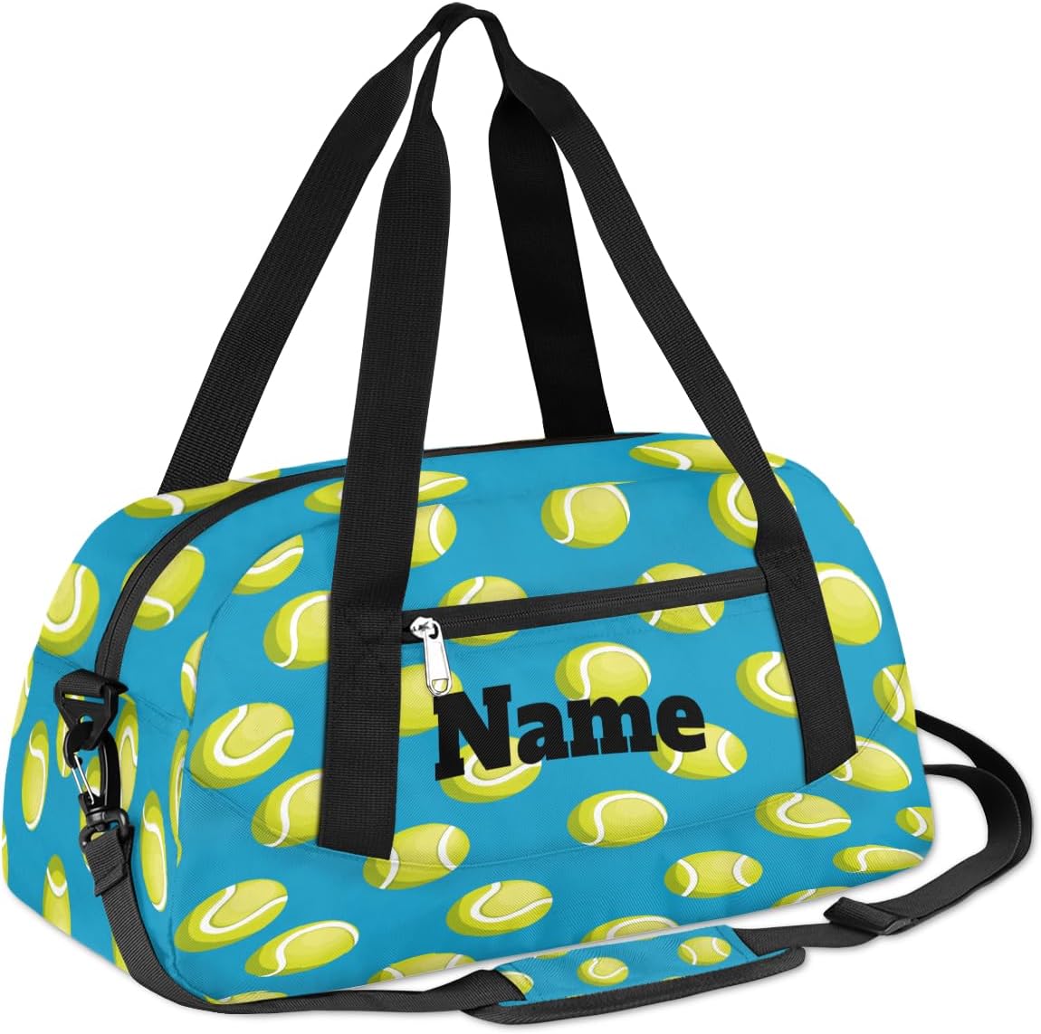 Sports Golf Ball Green Background Custom Name Kids Duffel Bags Personalized Customized Gifts Sports Gym Bag Girls Dance Bag Overnight Weekender Sleepover Carry On Travel Tote Bag for Boys Girls