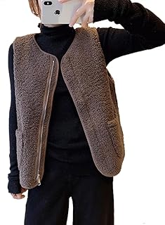 [TASOGARA] ボアベスト ベスト レディース フリースジャケット チョッキ 薄手 もこもこ ふわふわ ノースリーブ あったか 秋 冬 無地 普段着 お洒落 保温