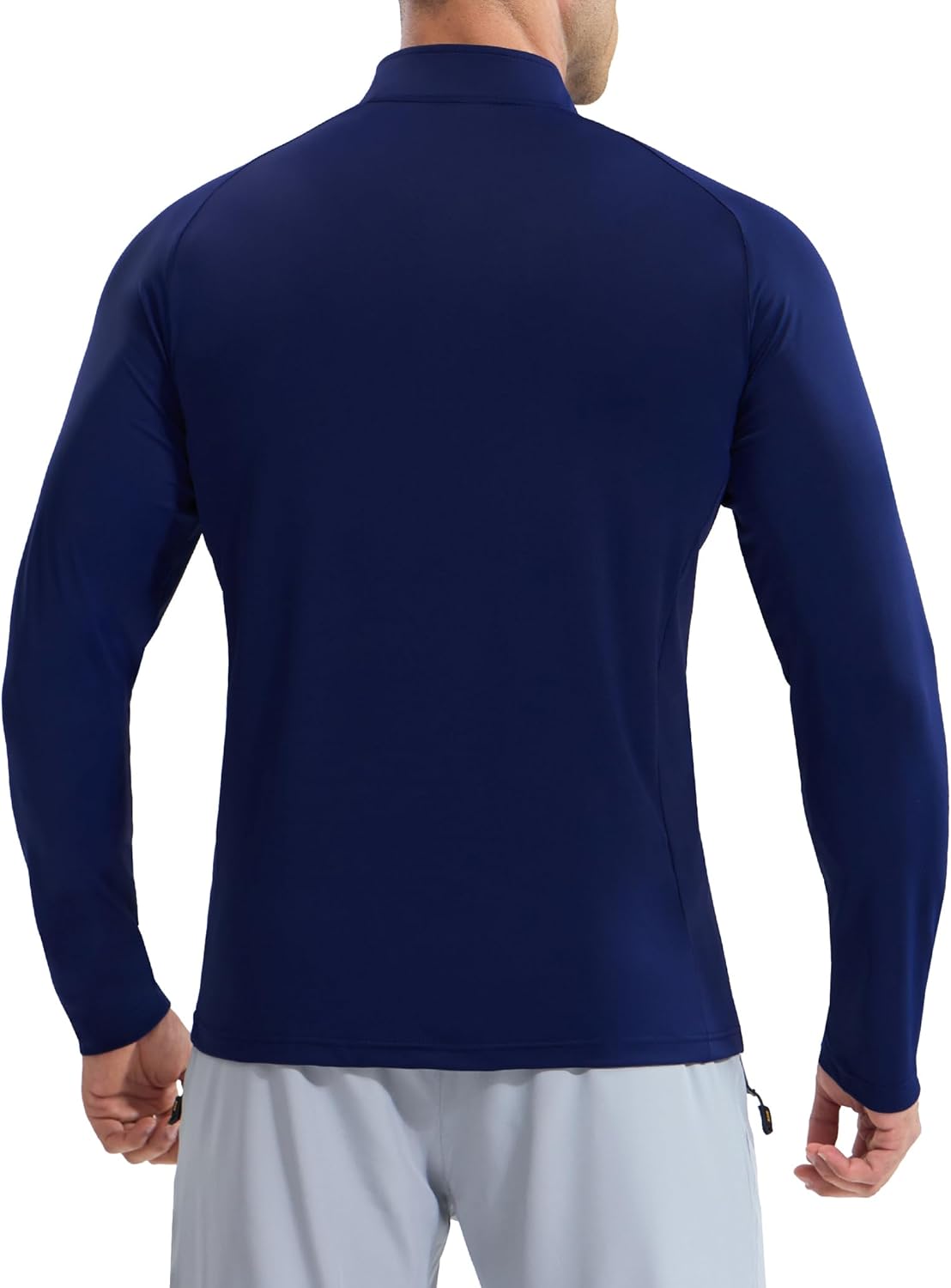 MIER Dry Fit Quarter Zip Pullover for Men, Long Sleeve 1/4 Zip Lightweight Golf Athletic Fishing Shirts (Sun Protection) - Image 2
