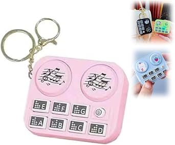Mini Animal Dj Keychain, Musical Instrument Keychain, Dj Disc Keychain, Cute Cartoon Pattern Keychain Keyring