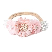 Vista 5 de Diadema floral de nailon para bebé, 3 piezas, accesorios para el cabello, regalo para niñas (31#)