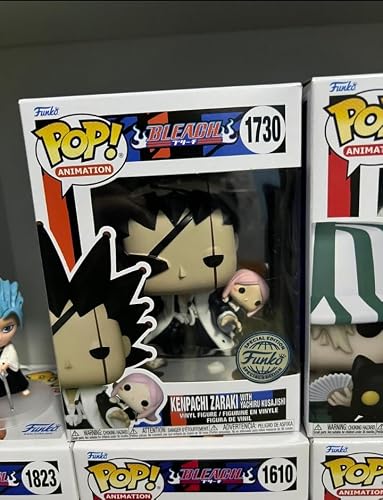 Figura Funko Pop! Bleach – Kenpachi Con Yachiru, Edición Exclusiva En Vinilo De 9,5 Cm, Coleccionable Oficial Para Fans Del Anime