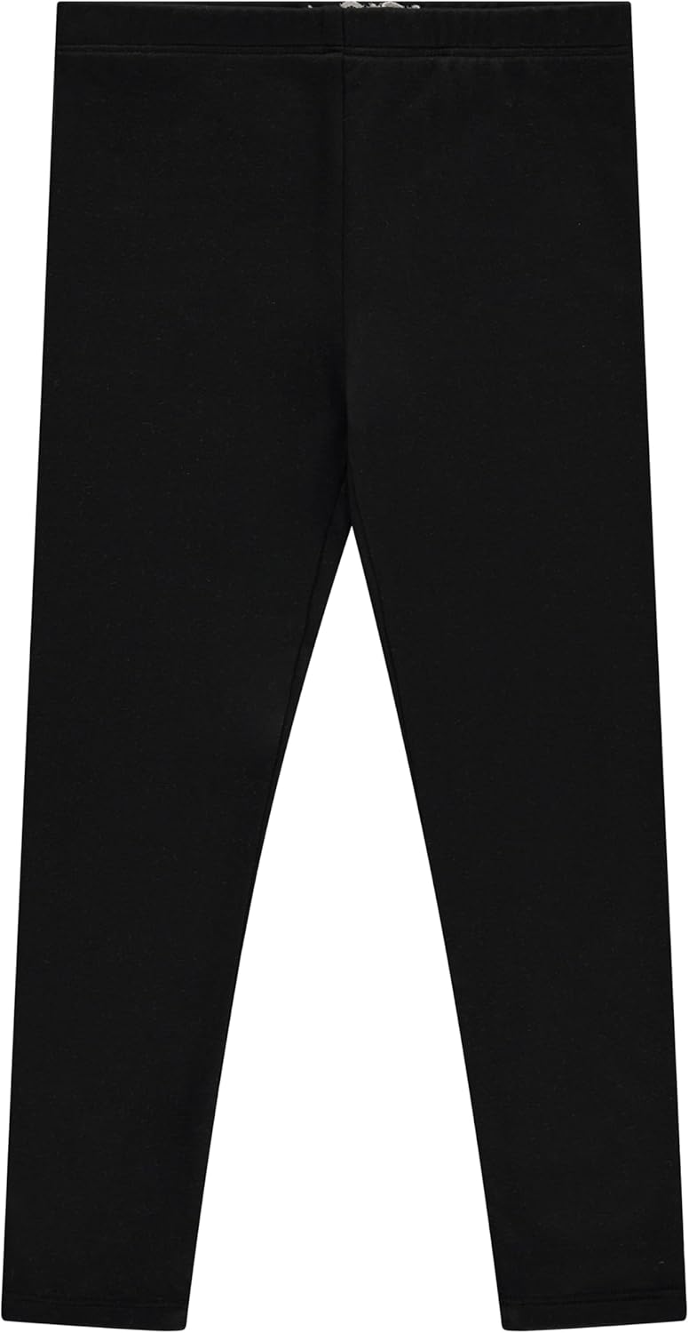 Girls 4 Pack Fleece Lined Leggings Whimsical Wonderland of Styles in Sizes 4-16! Unicorns, Flowers Hearts Galore! - Image 4