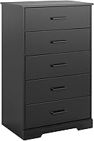 Vista 17 de Prepac - Cajonera Salt Spring de 5 cajones, color gris gris (drifted gray)