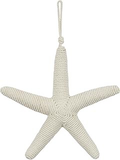 Deco 79 Jute Rope Starfish Handmade Home Wall Decor Wrapped Wall Sculptu...