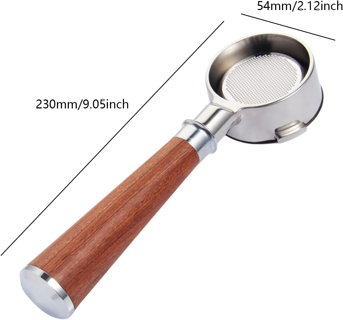 Bottomless Coffee Portafilter Stainless Steel Texture for 54mm Espresso Machines Ensuring Safe Use and Easy Maintenance Professional Coffee Maker Accessory