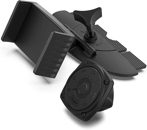 Ringke 2 en 1 Ranura CD Soporte De Teléfono Del Coche Soporte De Teléfono Un Toque Premium Ajustable Agarre De Teléfono Fuerte Imán Clip De Cuna