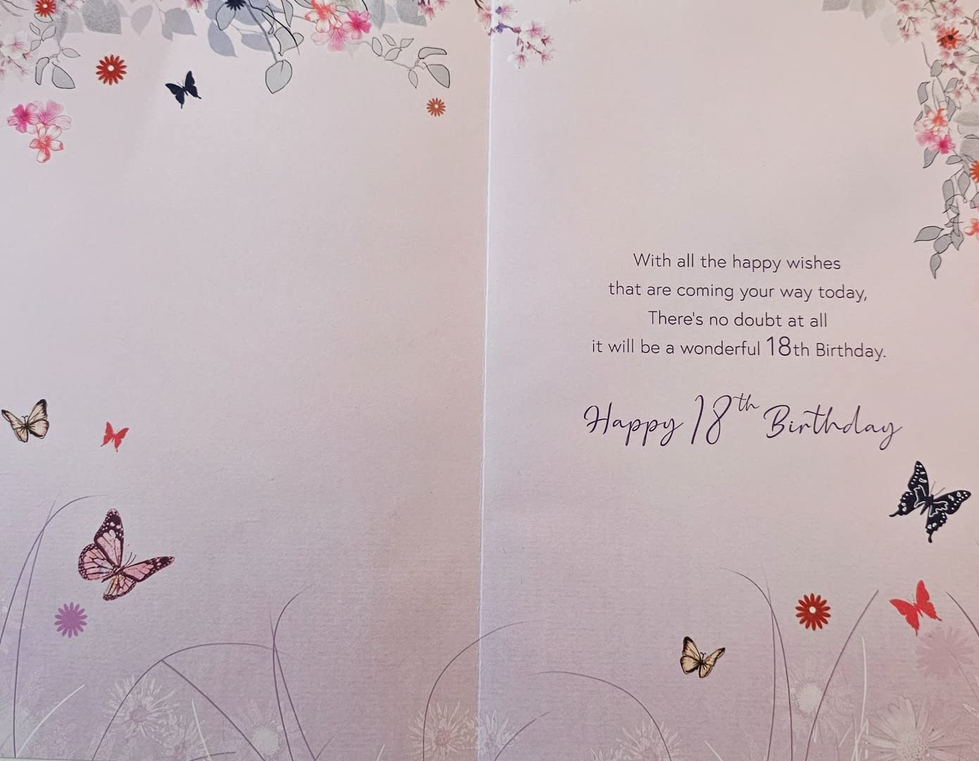 Biglietto Di Auguri 18° Compleanno Nipote - Design Moderno Con Dettagli Argento Busta 1068982